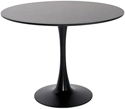 Roomnhome Self-Assembly ∅31.5'' Round Table, Sturdy Décor Table With A Combination Of Iron Frame And 0.7'' Thickness MDF + Scatchproof HPL Top, Home And Kitchen Black Round Table 11 Roomnhome Self-Assembly ∅31.5'' Round Table, Sturdy Décor Table With A Combination Of Iron Frame And 0.7'' Thickness MDF + Scatchproof HPL Top, Home And Kitchen Black Round Table - Image 9