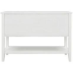 Merax LUMISOL Sideboard And Buffet Table With Storage, Wood Console Table With Two Cabinets And Bottom Shelf For Kitchen (Whitee) -Amazon Store 21qSaRmbSBL