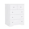 HOUSUIT Dresser With 5 Drawers, Modern Dressers For Bedroom, Wide Chest Of Drawers Clothes Organizer, Wooden Nightstand For Living Room, Closet, Hallway, White 1 HOUSUIT Dresser With 5 Drawers, Modern Dressers For Bedroom, Wide Chest Of Drawers Clothes Organizer, Wooden Nightstand For Living Room, Closet, Hallway, White -Amazon Store 21tnmITa1FL
