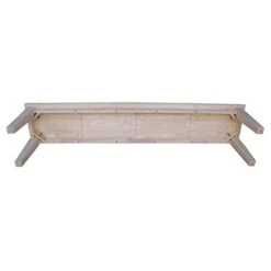 IC International Concepts International Concepts Shaker Style Unfinished Bench, 72" X 14" X 18" -Amazon Store 21tuWpesbUL