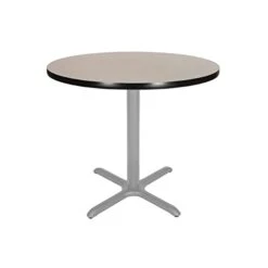 OEF Furnishings OEF Café Table, 30" Height, Grey Nebula/Black Frame -Amazon Store 21vMkGxSneL