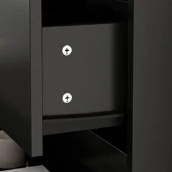 Hitow Storage Dresser Cabinet With 6 Drawers, Wood Dresser Chest With Storage Drawer Organizer, Large Accent Cabinet Chest Of Drawers For Bedroom, Black (47.2" W X 15.7" D X 31.5" H) -Amazon Store 21xkKLEhILL