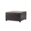 Christopher Knight Home Living Berkeley Brown Leather Square Storage Ottoman, Espresso -Amazon Store 21xrV9XEIQL