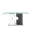 Global Furniture USA Dining Table, Grey-White -Amazon Store 21xxPDRGVLL