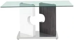 Global Furniture USA Dining Table, Grey-White -Amazon Store 21xxPDRGVLL. AC