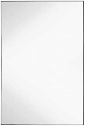 Hamilton Hills 24x36 Inch Black Brushed Metal Framed Vanity Mirrors For Wall | Rectangular Square Corner Glass Panel Wall Mirror | Deep Set Design Bathroom Vanity Mirror Hangs Horizontal Or Vertical 14 Hamilton Hills 24x36 Inch Black Brushed Metal Framed Vanity Mirrors For Wall | Rectangular Square Corner Glass Panel Wall Mirror | Deep Set Design Bathroom Vanity Mirror Hangs Horizontal Or Vertical - Image 12