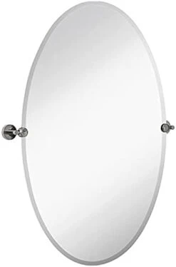 Hamilton Hills 24x36 Inch Frameless Oval Pivot Wall Mirror With Brushed Chrome Rounded Wall Brackets | Large Circular Tilt & Pivoting Bathroom Mirror | Bedroom, Farmhouse Hanging Wall-Mounted Vanity 13 Hamilton Hills 24x36 Inch Frameless Oval Pivot Wall Mirror With Brushed Chrome Rounded Wall Brackets | Large Circular Tilt & Pivoting Bathroom Mirror | Bedroom, Farmhouse Hanging Wall-Mounted Vanity -Amazon Store 21ylH4YBGoL. AC