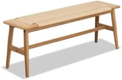 Marsrizon 32" L 100% FAS Oak Boho Bench Solid Wood Rope Woven Entryway Bench, Dining Bench Modern Furniture For Entryway, Dining Room, Bedroom, Kitchen (Natural) 13 Marsrizon 32" L 100% FAS Oak Boho Bench Solid Wood Rope Woven Entryway Bench, Dining Bench Modern Furniture For Entryway, Dining Room, Bedroom, Kitchen (Natural) -Amazon Store 31 Rqdm98FL. AC