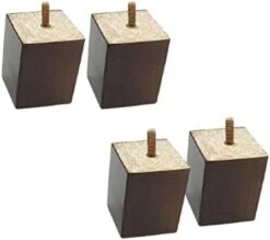 Heavy Duty Solid Wood Furniture Legs,Rubberwood Sofa Feet,Modern Wooden Replacement Feet,with M8 Threaded Rod,for Armchair Cabinet Couch TV Stand,Dining Table,Set Of 4 Wanhuowang ( Color : Walnut , Si -Amazon Store 31 XPt7FKkL. AC 1