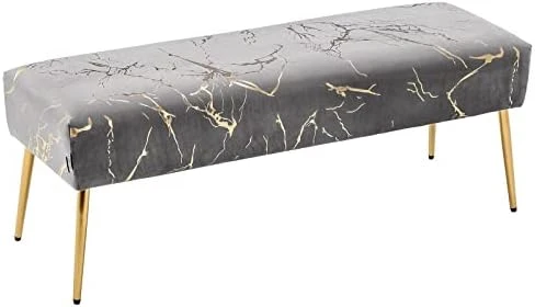 Duhome Button-Tufted Ottoman Bench, Upholstered Bedroom Benches Leather Footrest Stool Accent Bench For Entryway Dining Room Living Room Bedroom End Of Bed, Yellowish Brown 17 Duhome Button-Tufted Ottoman Bench, Upholstered Bedroom Benches Leather Footrest Stool Accent Bench For Entryway Dining Room Living Room Bedroom End Of Bed, Yellowish Brown - Image 15