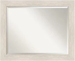 Amanti Art Vanity Wood Framed Bathroom Mirror, Glass Size 36x24, Blanco White -Amazon Store 3102lVHrWAL. AC