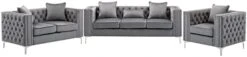 Lilola Home Lorreto Gray Velvet Sofa 22 Lilola Home Lorreto Gray Velvet Sofa -Amazon Store 310Dtah8z2L. AC