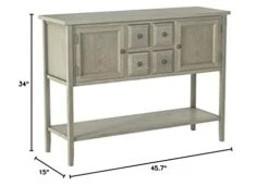 Safavieh American Homes Collection Charlotte Sideboard, French Grey -Amazon Store 310Nc4QfELL