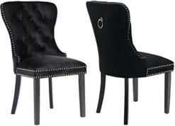 Chairus Dining Chairs Set Of 2 With Tufted High Back, Velvet Upholstered Dining Room Chairs Modern Elegant Nailhead Trim Ring Pull - Ivory 2PCS 29 Chairus Dining Chairs Set Of 2 With Tufted High Back, Velvet Upholstered Dining Room Chairs Modern Elegant Nailhead Trim Ring Pull - Ivory 2PCS -Amazon Store 310Q25O9fzL. AC