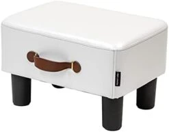 H&B Luxuries Footstool Small Ottoman, PU Leather Small Ottoman Foot Rest,16.14" Extended Rectangular Footstool With Carry,Ottoman For Living Room, Bedroom, Couch,Patio,Cloakroom (Light Brown) 27 H&B Luxuries Footstool Small Ottoman, PU Leather Small Ottoman Foot Rest,16.14" Extended Rectangular Footstool With Carry,Ottoman For Living Room, Bedroom, Couch,Patio,Cloakroom (Light Brown) -Amazon Store 310RBQCt5ZL. AC