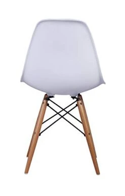 GIA Contemporary Armless Dining Chair, Qty Of 1, White Seat With Wood Legs -Amazon Store 310dimWcgOL