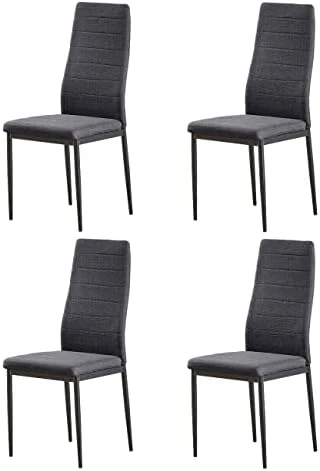 ROZHOME Dining Chair Set Of 4, Modern Kitchen Chairs Linen Side Chairs With Metal Legs And Frame (Green Velvet*4) 11 ROZHOME Dining Chair Set Of 4, Modern Kitchen Chairs Linen Side Chairs With Metal Legs And Frame (Green Velvet*4) - Image 9