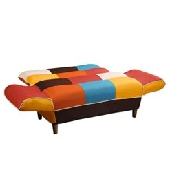 AMNOOL Colorful Sofa Bed Convertible Futon Sofa Bed Recliner Sofa With Adjustable Armrest Backrest And Wooden Legs For Small Spaces, Apartments, Dorms 10 AMNOOL Colorful Sofa Bed Convertible Futon Sofa Bed Recliner Sofa With Adjustable Armrest Backrest And Wooden Legs For Small Spaces, Apartments, Dorms -Amazon Store 3115GGaGTzL