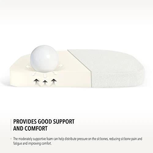 Tromlycs Dining Chair Cushions For Dining Kitchen Pads Set Of 4 Room Seat Indoor U Shaped Non Slip With Ties 17 X 16 Inch Farmhouse Ivory White 6 Tromlycs Dining Chair Cushions For Dining Kitchen Pads Set Of 4 Room Seat Indoor U Shaped Non Slip With Ties 17 X 16 Inch Farmhouse Ivory White - Image 4