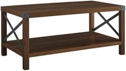 Walker Edison Sedalia Modern Farmhouse Metal-X Side Table Set, 2 Pack, Rustic Oak 24 Walker Edison Sedalia Modern Farmhouse Metal-X Side Table Set, 2 Pack, Rustic Oak -Amazon Store 311CRBPqBpL. AC