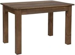 Flash Furniture HERCULES 46" X 30" Rectangular Antique Rustic Solid Pine Farm Dining Table 12 Flash Furniture HERCULES 46" X 30" Rectangular Antique Rustic Solid Pine Farm Dining Table -Amazon Store 311Cw6h6 hL. AC