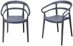 Amazon Basics White, Curved Back Dining Chair-Set Of 2, Premium Plastic 14 Amazon Basics White, Curved Back Dining Chair-Set Of 2, Premium Plastic -Amazon Store 311ZxGj5XOL. AC