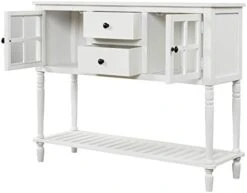 42" Wide Console Table Sideboard Buffet Server With 2 Doors And Bottom Shelf, Sideboard Storage Cabinet For Living Room (White) 21 42" Wide Console Table Sideboard Buffet Server With 2 Doors And Bottom Shelf, Sideboard Storage Cabinet For Living Room (White) -Amazon Store 311cFODh8pL. AC
