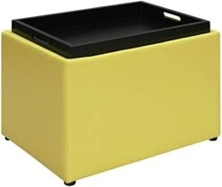 Convenience Concepts Designs4Comfort Accent Storage Ottoman With Reversible Tray, Espresso Faux Leather 22.75 X 15.75 X 16 27 Convenience Concepts Designs4Comfort Accent Storage Ottoman With Reversible Tray, Espresso Faux Leather 22.75 X 15.75 X 16 -Amazon Store 312IknkyUEL. AC