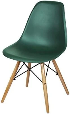 GIA Contemporary Armless Dining Chair, Qty Of 1, White Seat With Wood Legs -Amazon Store 312JqBQXYPL. AC