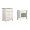 Sauder County Line 4-Drawer Chest, Soft White Finish & Shoal Creek Night Stand, Soft White Finish 1 Sauder County Line 4-Drawer Chest, Soft White Finish & Shoal Creek Night Stand, Soft White Finish -Amazon Store 312W0GBH9oL