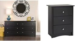 Prepac Sonoma 6 Drawer Double Dresser For Bedroom, Espresso & Fremont Nightstand, Tall 3-Drawer, Espresso -Amazon Store 312YmB0wgyL. AC