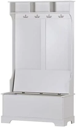 FRITHJILL Hall Tree, 72.1" 3-in-1 Hall Tree Storage Bench And Coat Rack, Entryway Storage Organizer -Amazon Store 312ihyuRLEL. AC