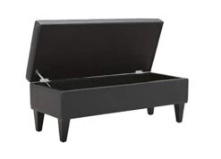 Amazon Brand – Rivet Channel-Tufted Velvet Storage Ottoman With Soft-Close Hinge, 45.3"W, Black 9 Amazon Brand – Rivet Channel-Tufted Velvet Storage Ottoman With Soft-Close Hinge, 45.3"W, Black -Amazon Store 312jYDCSIUL
