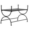 CUMYZO Bench Vintage Style Metal 32.7"x16.5"x21.7" Black 5.5kg/12.1ib Kitchen & Dining Benches -Amazon Store 312yNN0xG0L