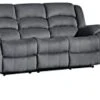 Blackjack Furniture Winthrop Microfiber Modern Reclining Living Room Chair, Loveseat, Sofa, Gray -Amazon Store 313HWKqC5CL