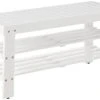 Roundhill Furniture Pina Quality Solid Wood Shoe Bench, White Finish 2 Roundhill Furniture Pina Quality Solid Wood Shoe Bench, White Finish -Amazon Store 313JCF0fCYS
