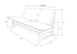 KODIAK FURNITURE Aspen Futon Set With Reclaim Mocha Finish, Suede Gray 8 KODIAK FURNITURE Aspen Futon Set With Reclaim Mocha Finish, Suede Gray -Amazon Store 313QXibG92L