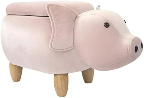 CRITTER SITTERS 14-in. Seat Height Brown Cow Animal Shape Ottoman - Furniture For Nursery, Bedroom, Playroom, And Living Room Decor 8 CRITTER SITTERS 14-in. Seat Height Brown Cow Animal Shape Ottoman - Furniture For Nursery, Bedroom, Playroom, And Living Room Decor - Image 6