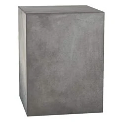 Benjara Benzara Concrete Dining Stool With Cut Out Side Handles, Gray, 13 Benjara Benzara Concrete Dining Stool With Cut Out Side Handles, Gray, -Amazon Store 313aFCo8ILL