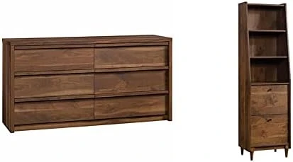 Sauder Harvey Park Dresser, L: 60.71" X W: 17.48" X H: 31.06", Grand Walnut Finish 8 Sauder Harvey Park Dresser, L: 60.71" X W: 17.48" X H: 31.06", Grand Walnut Finish - Image 6