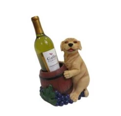 Decorative Dog Wine Holder, For Dog Loving Wine Drinkers (Golden Labrador)