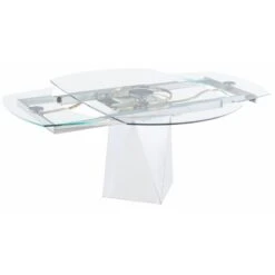 MILAN Ariela Dining Table, Dining Table Only, Silver -Amazon Store 314luJIGuIL