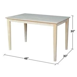 International Concepts Table Top Solid With Wood Standard Height Shaker Legs, 30 By 48-Inch, Unfinished 12 International Concepts Table Top Solid With Wood Standard Height Shaker Legs, 30 By 48-Inch, Unfinished -Amazon Store 314nyIM226L