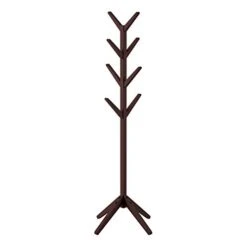 Lavish Home Coat Rack-Modern Freestanding Wooden Coat Tree-Hallway, Entryway, Or Office Hanging Rack For Coats, Jackets, Scarves, Hats Or Purses