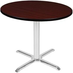 Regency Via Round X-Base Table, 36", Grey/Grey -Amazon Store 3157ZIN80zL. AC