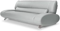 Zuri Furniture Modern Aspen White Microfiber Leather Sofa -Amazon Store 31592qG22ZL. AC