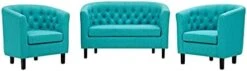Modway Prospect Upholstered Fabric Living Room, Loveseat And Two Armchairs Set, Azure 24 Modway Prospect Upholstered Fabric Living Room, Loveseat And Two Armchairs Set, Azure -Amazon Store 315HXz7ofGS. AC