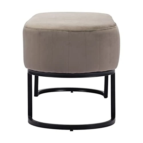 Park Bench Beige Solid Modern Contemporary Foam Steel Powder Coated 4 Park Bench Beige Solid Modern Contemporary Foam Steel Powder Coated - Image 2