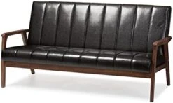 Baxton Studio BBT8011A2-Black Sofas, 29.45LX63.38WX31.59H, Black 13 Baxton Studio BBT8011A2-Black Sofas, 29.45LX63.38WX31.59H, Black -Amazon Store 315WgM8D4L. AC