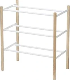 YAMAZAKI Home Plain Expandable 3-Tierd Shoe Rack Black, -Amazon Store 315fPJxhE L. AC